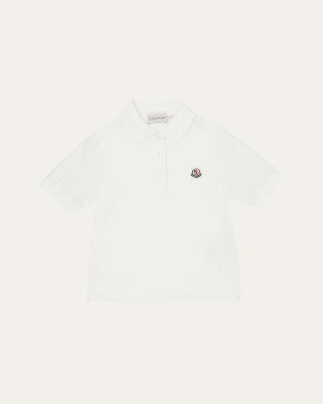 Boy's Polo Shirt W/ Logo Patch, Size 4-6